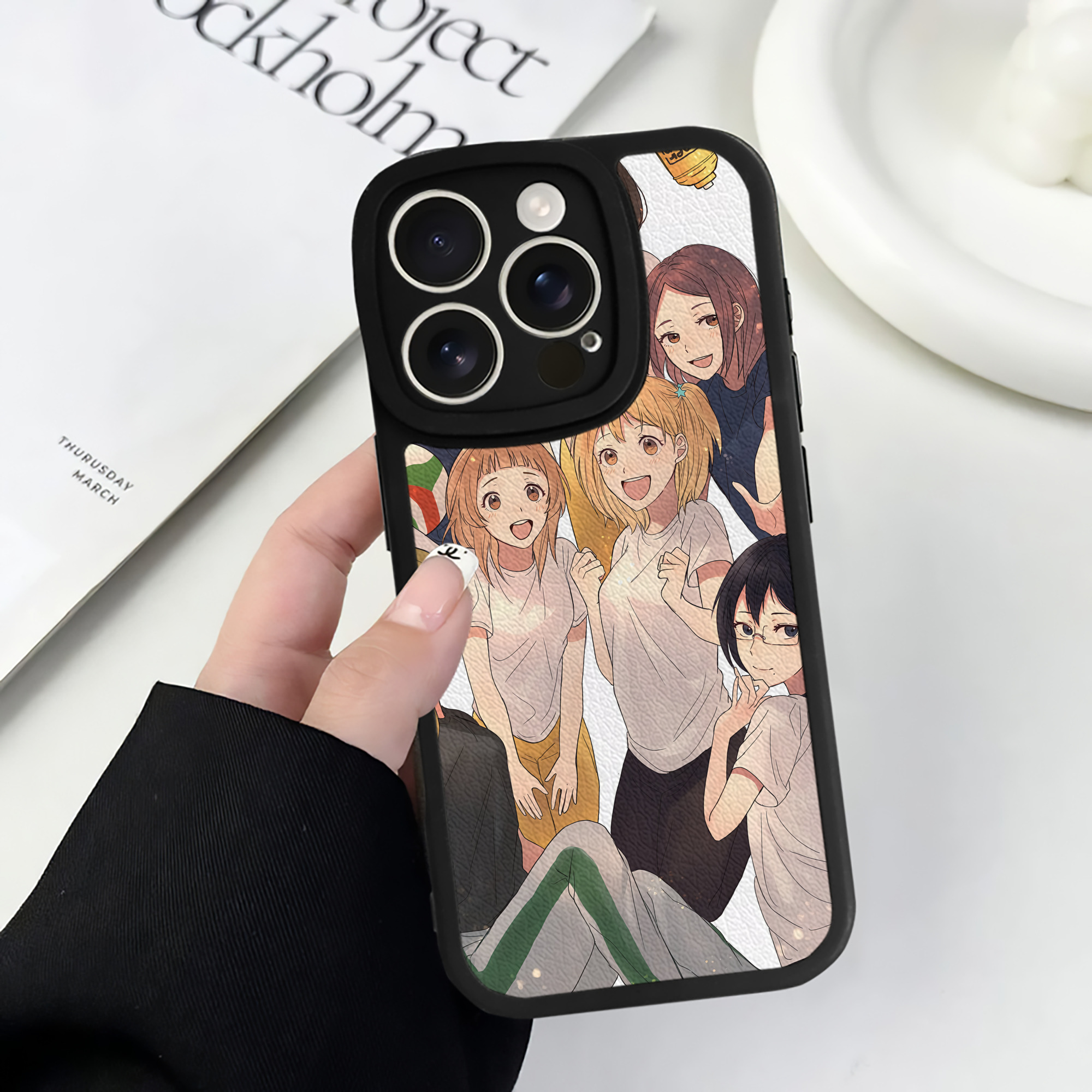 （画像用） ハイキュー!! Haikyu!! 【iPhone 16シリーズ対応】シリコンスマホケース（レザー調） 材質：シリコン